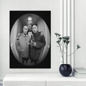 The Neighbors Wandkunst, Trump Decor, Putin Wandkunst, Kim Young Wandkunst, Türtür,ABD, Russland, Korea, Präsidenten der Welt