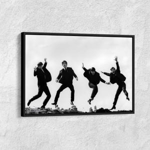 The Beatles Canvas Print: Black and White Wall Art, Music Fan Gift