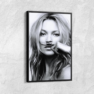 Kate Moss Fashion Print: &#39;Life is a Joke&#39; Wall Art