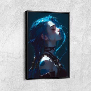 Arcane Jinx Canvas Art: League of Legends TV Series Poster