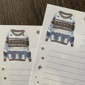 Hojas para escribir cartas - Suéter feo