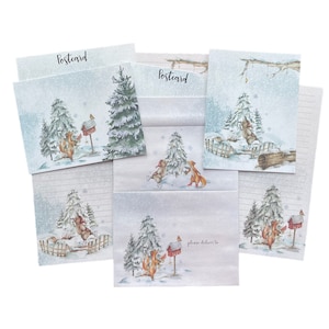 Kit de papeterie recto-verso - Woodland Wonderland