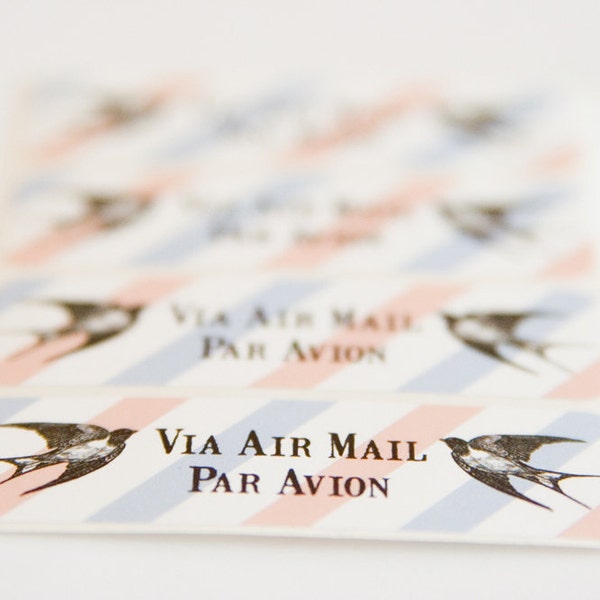 Labels - Via Air Mail