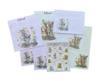 Double-sided Stationery Kit - Garden Fairies