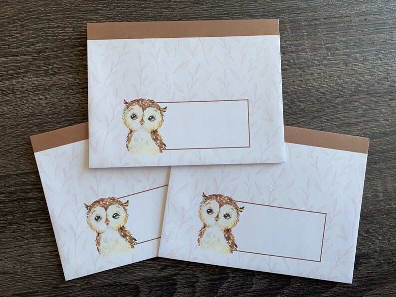 Letter writing sheets Howie the Owl image 8