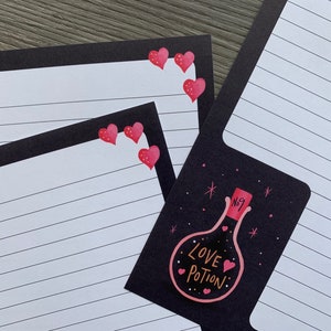 Letter writing sheets - Love Potion