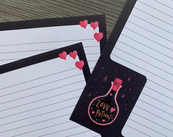 Letter writing sheets - Love Potion