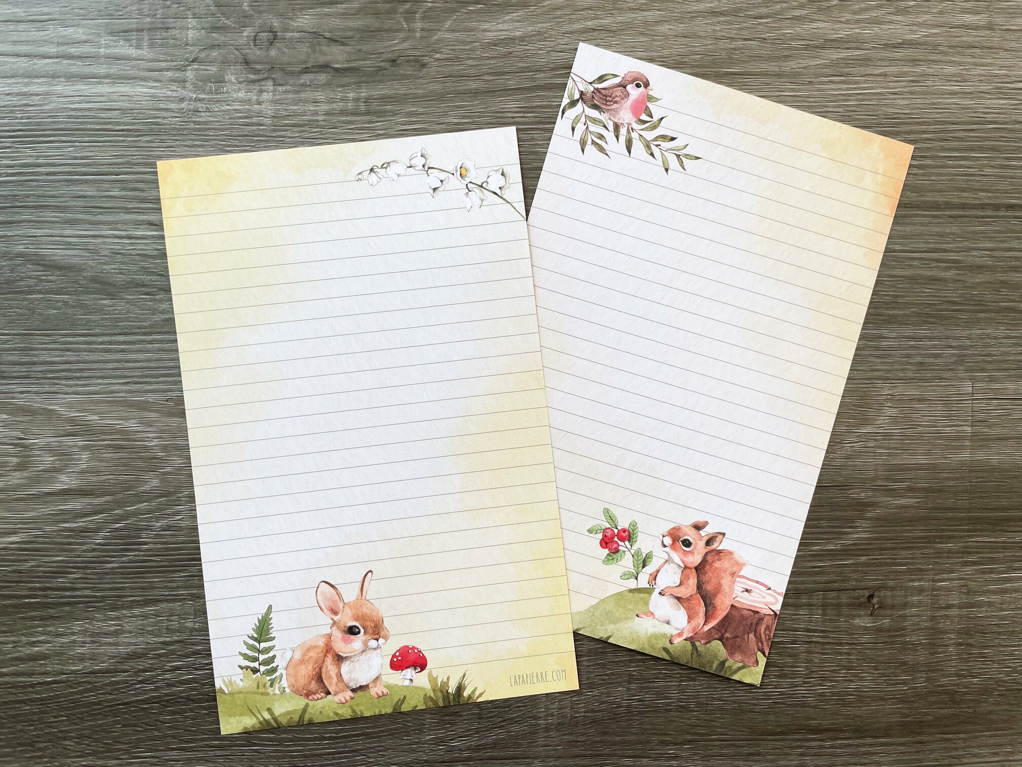 JHD Creative Belle enveloppe de Papier à Lettres Floral Mignon Dessin animé  Ensemble en-tête de Petits Cadeaux Frais : : Fournitures de bureau