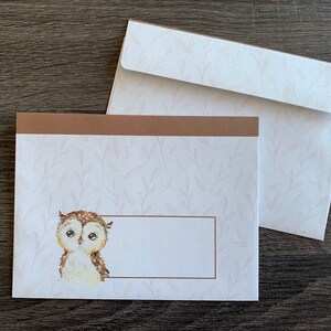 Letter writing sheets Howie the Owl image 7