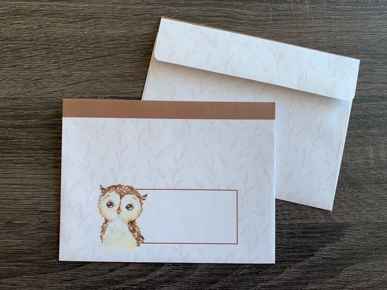 Letter writing sheets Howie the Owl image 7