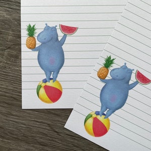 Feuilles à lettres - Boules de fruits
