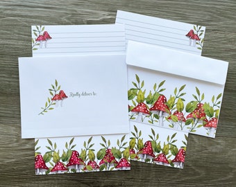 Double-sided Stationery Set - Toadstool