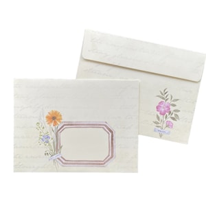 Paquet d'enveloppes - Souvenirs floraux