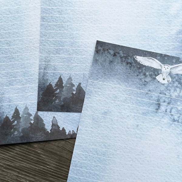 Letter writing sheets - Night Sky