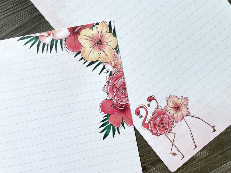 Stationery Set Flamingo Fleur image 2