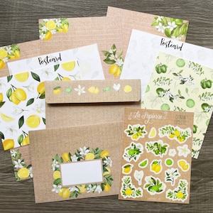 Double-sided Stationery Kit - Citron Limette