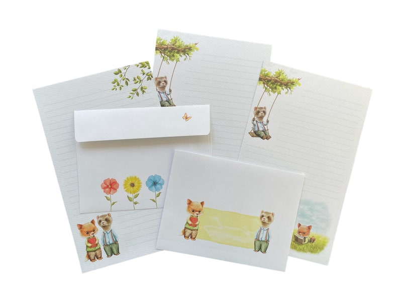 Double-sided letter writing sheets Sunny Days image 6