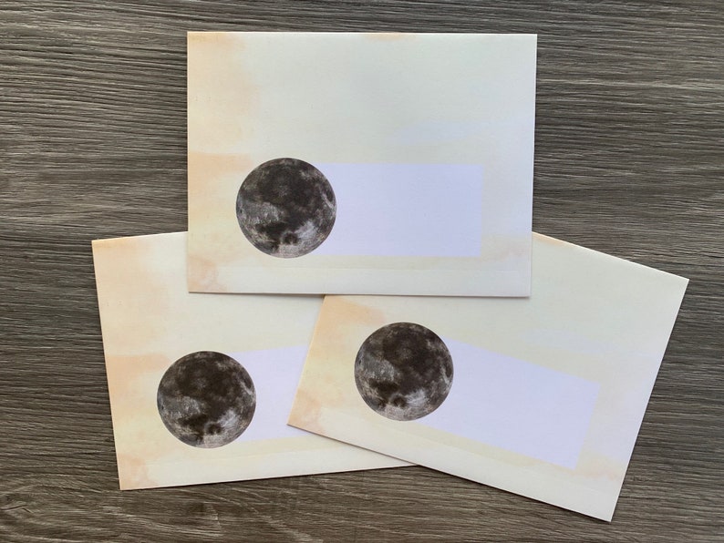 Stationery Set Lunar Phases image 5