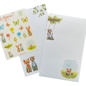 Double-sided letter writing sheets Sunny Days yes