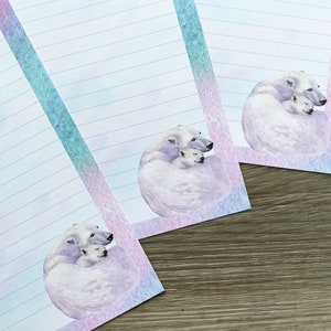 Letter writing sheets - Bear Hug