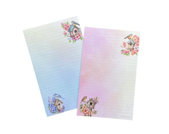 Double-sided letter writing sheets - Birding