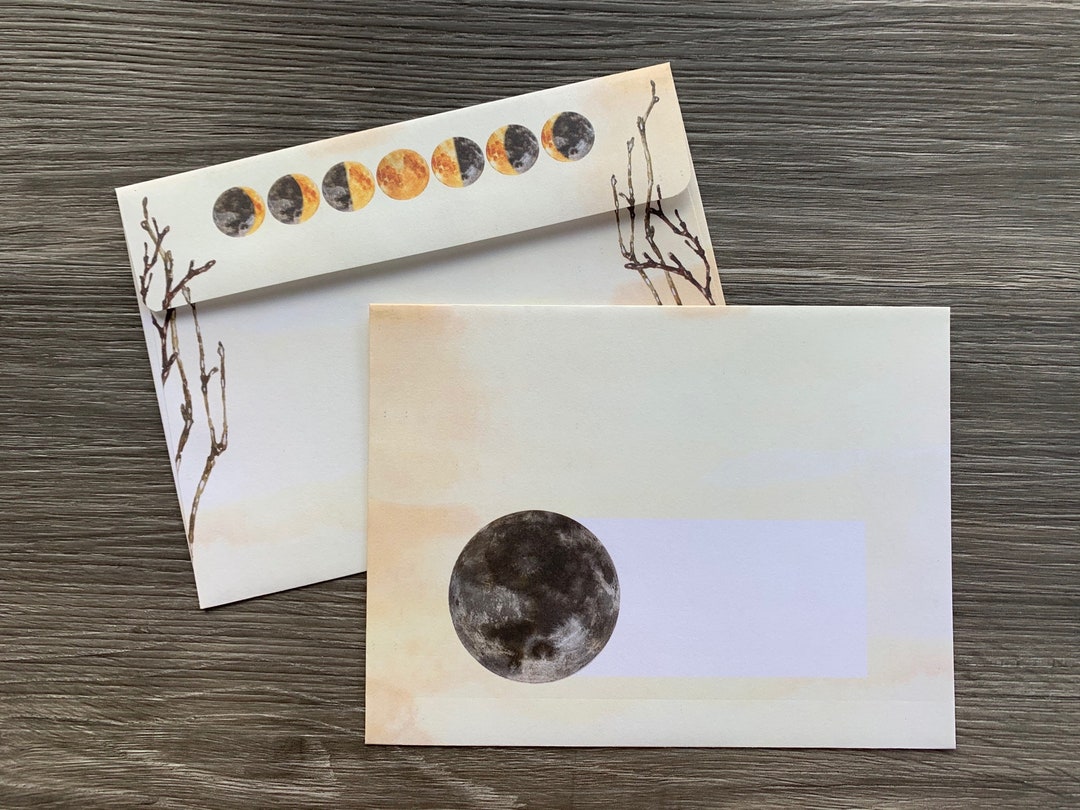Envelope Pack - Lunar Phases - Etsy