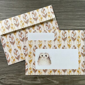 Paquet d'enveloppes - Chouette