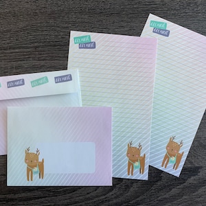 Juego de papelería - Deer Penpal