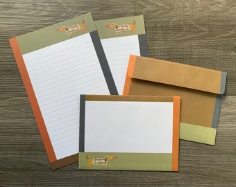 Stationery Set - Dashing Dachshund