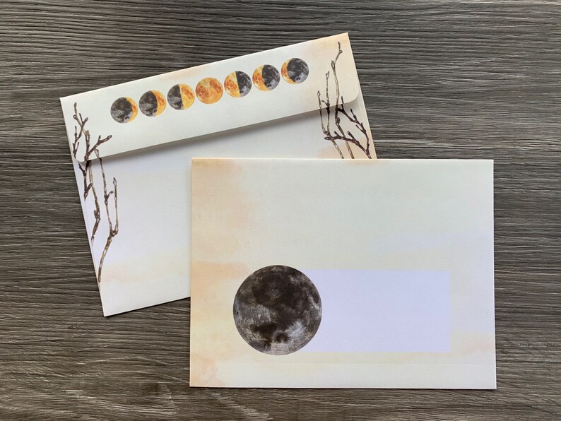 Stationery Set Lunar Phases image 3