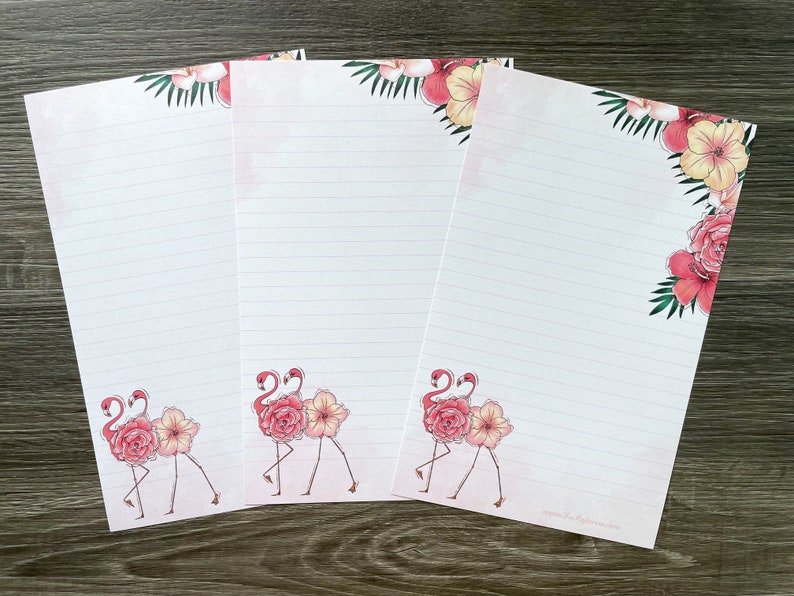 Stationery Set Flamingo Fleur image 4