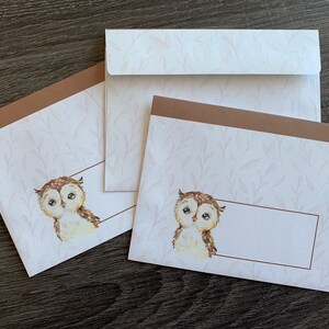 Letter writing sheets Howie the Owl image 10