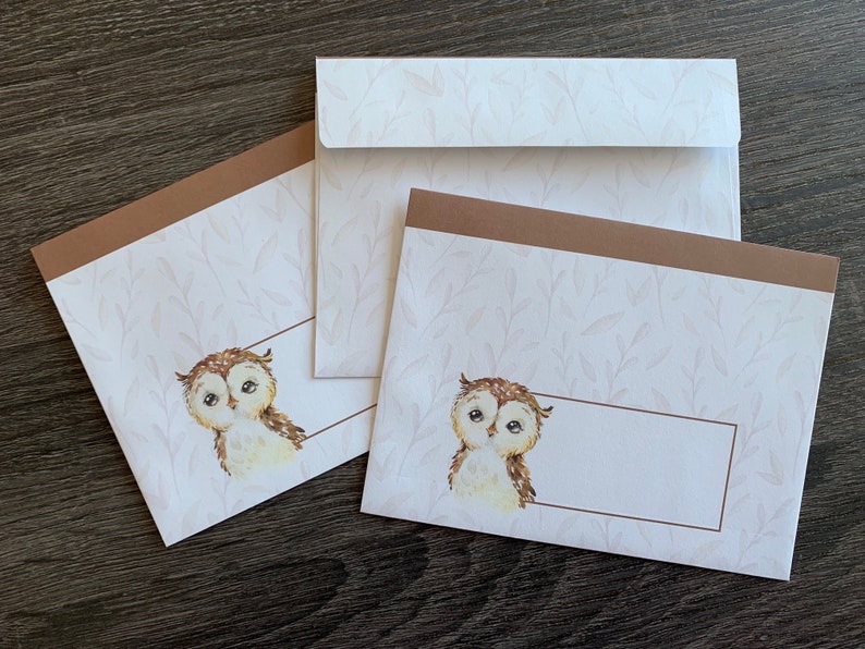 Letter writing sheets Howie the Owl image 10