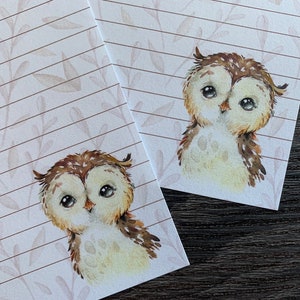 Letter writing sheets Howie the Owl image 1