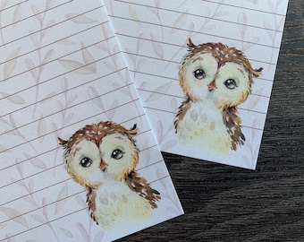 Letter writing sheets - Howie the Owl