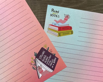 Letter writing sheets - Bookworm