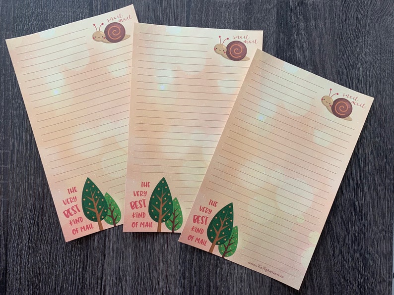 Snail Mail Letter writing sheets