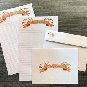 Set de papelería - Otoño en el bosque