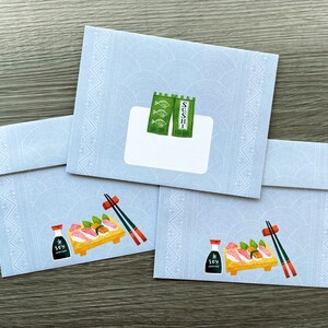 Letter writing sheets Sushi Night image 10