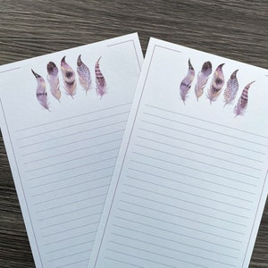 Letter writing sheets - Feathered