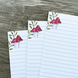 Hojas para escribir cartas a doble cara - Toadstool