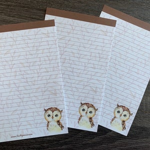 Letter writing sheets Howie the Owl image 2