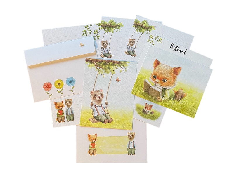 Double-sided letter writing sheets Sunny Days image 8