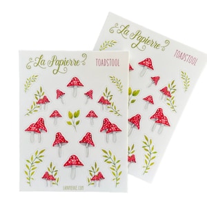 Hoja de pegatinas - Toadstool