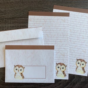 Conjunto de papelaria - Howie, a Coruja