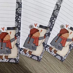 Hojas para escribir cartas - Amigos de la nieve