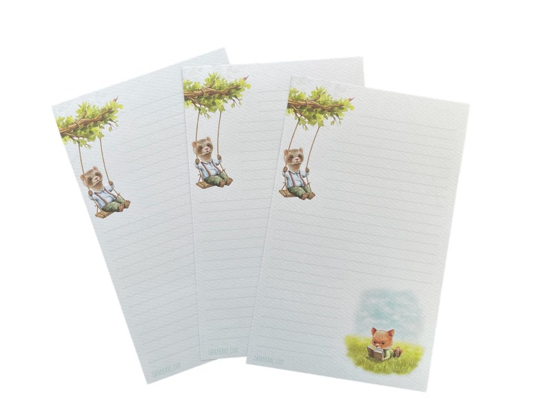 Double-sided letter writing sheets Sunny Days image 4