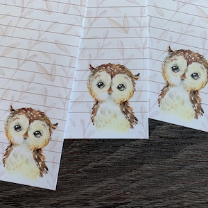 Letter writing sheets Howie the Owl image 3