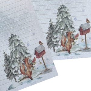 Feuilles à lettres recto-verso - Woodland Wonderland