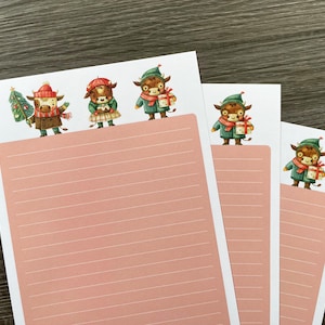 Hojas para escribir cartas - Moo-y Christmas